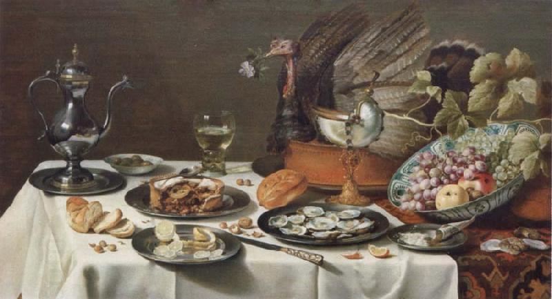 Pieter Claesz Style life with turkey China oil painting art